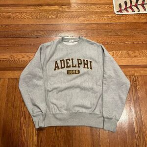 Y2K‎ champion reverse weave Adelphi university crew neck sweatshirt